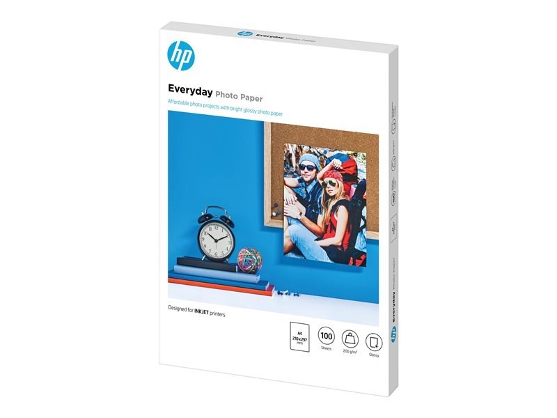 HP PAPEL FOTOGRAFICO GLOSSY 200G M2 100 HOJAS